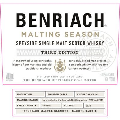 Benriach Malting Season Third Edition - Goro's Liquor