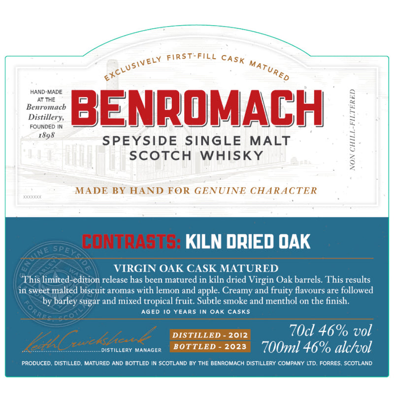 Benromach Contrasts: Kiln Dried Oak 2023 Release - Goro&
