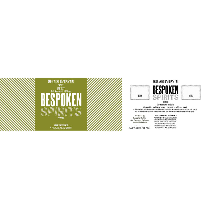 Bespoken Spirits “Why” Whiskey 375ml - Goro&