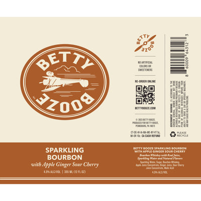 Betty Booze Sparkling Bourbon with Apple Ginger Sour Cherry by Blake Lively - Goro's Liquor