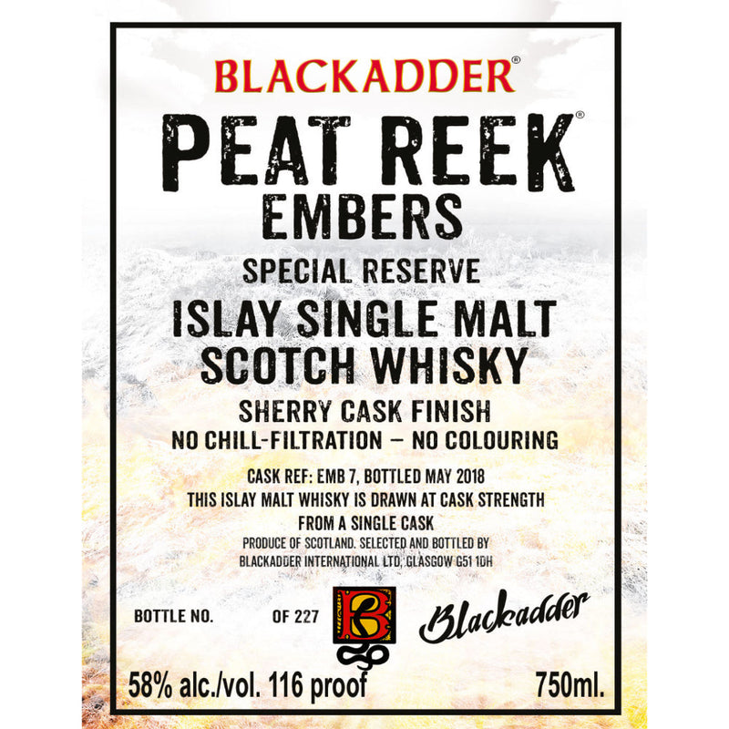 Blackadder Peat Reek Embers Special Reserve - Goro&