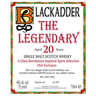 Black Adder The Legendary 20 Year Old - Goro's Liquor