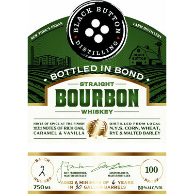 Black Button 6 Year Old Bottled in Bond Bourbon - Goro's Liquor