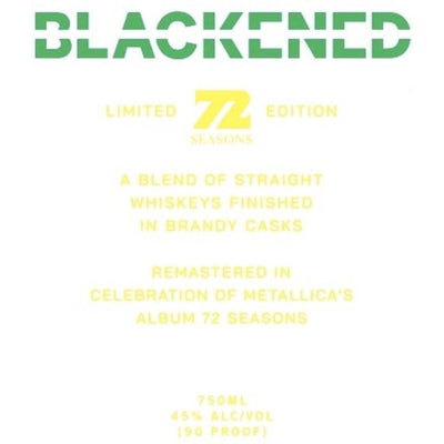 Blackened 72 Seasons Limited Edition By Metallica - Goro's Liquor