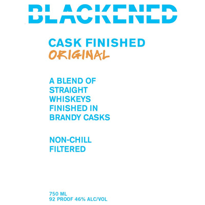 Blackened Cask Finished Original By Metallica American Whiskey Blackened American Whiskey   