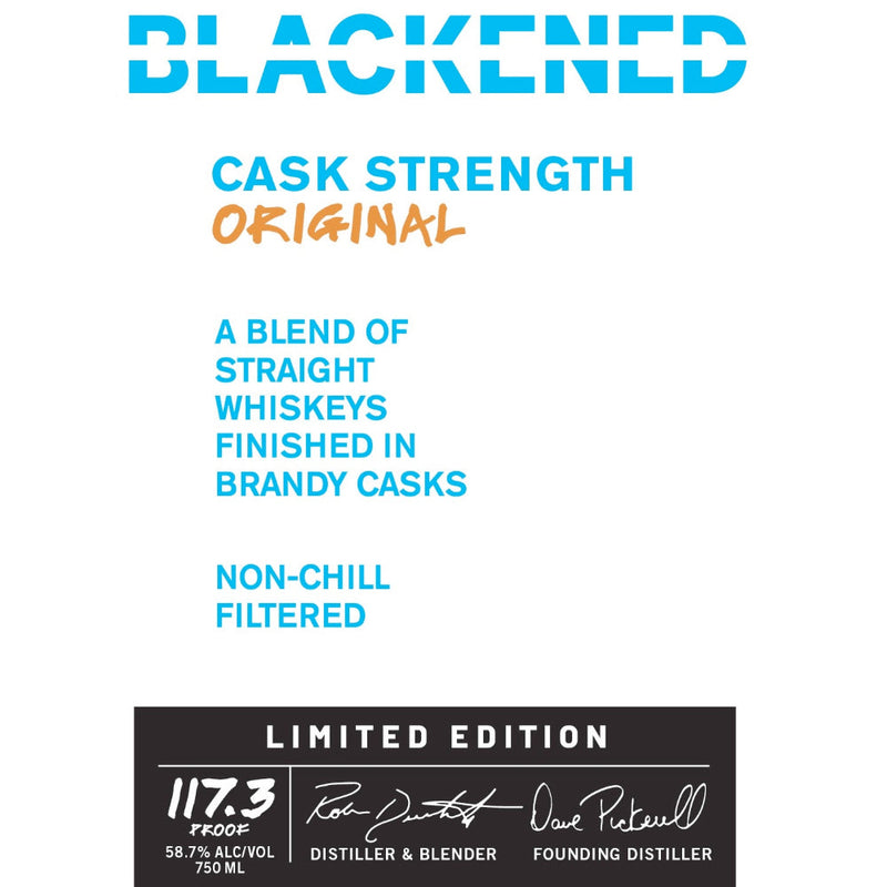 Blackened Cask Strength Original By Metallica American Whiskey Blackened American Whiskey   