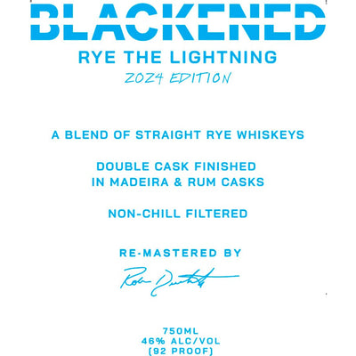 Blackened Rye The Lightning 2024 Edition - Goro's Liquor