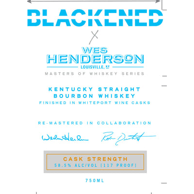 Blackened X Wes Henderson Cask Strength Bourbon By Metallica - Goro's Liquor