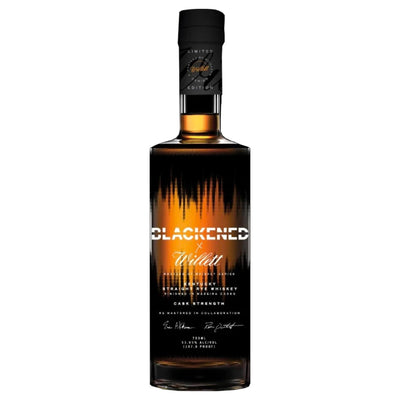 Blackened X Willet Cask Strength Rye Whiskey By Metallica - Goro's Liquor