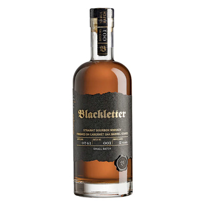 Blackletter Straight Bourbon Finished on Cabernet Oak Barrel Staves - Goro's Liquor