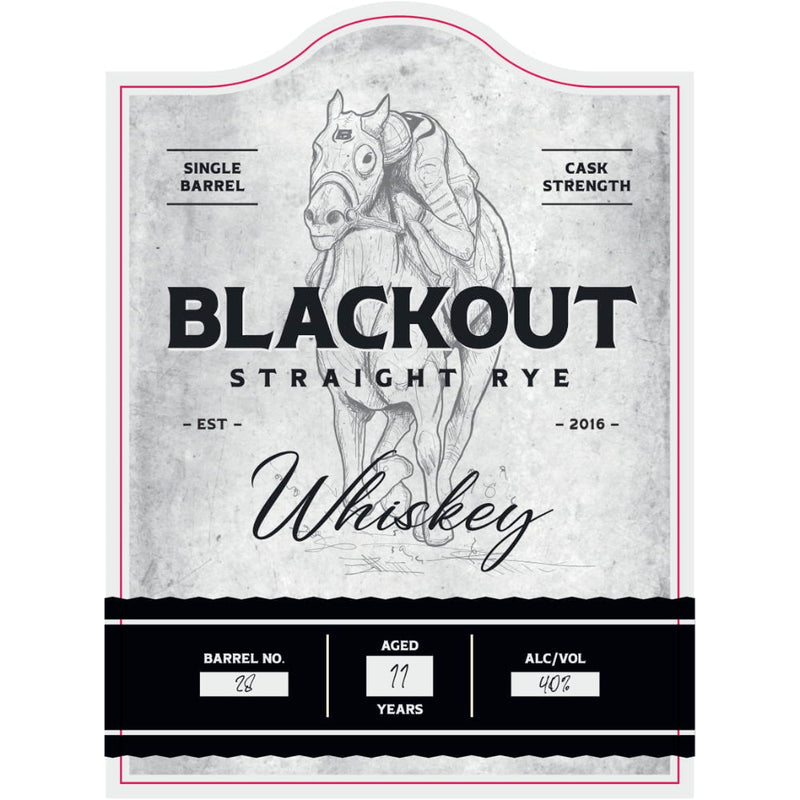 Blackout 11 Year Old Cask Strength Straight Rye - Goro&