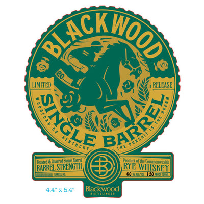 Blackwood Single Barrel Toasted & Charred Rye Whiskey - Goro's Liquor