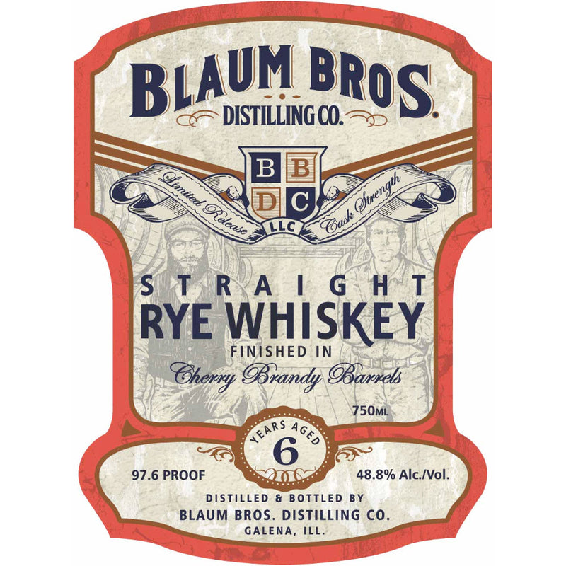 Blaum Bros 6 Year Old Straight Rye Finished in Cherry Brandy Barrels - Goro&