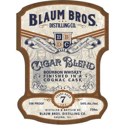 Blaum Bros 7 Year Old Cigar Blend Bourbon Finished in a Cognac Cask - Goro's Liquor