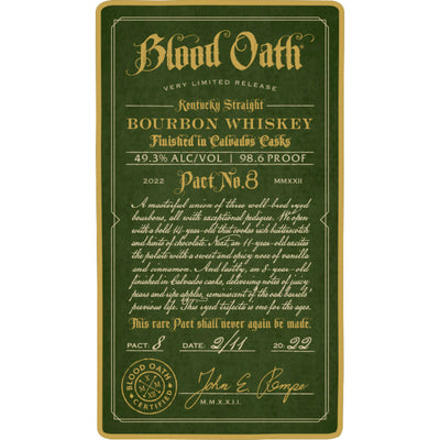 Blood Oath Pact No. 8 - Goro's Liquor