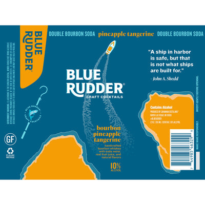 Blue Rudder Bourbon Pineapple Tangerine Cocktail - Goro's Liquor