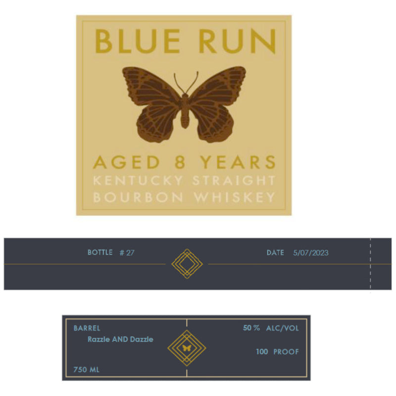 Blue Run 8 Year Old Razzle and Dazzle Straight Bourbon - Goro&