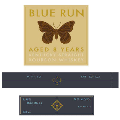 Blue Run 8 Year Old Show and Go Straight Bourbon - Goro's Liquor