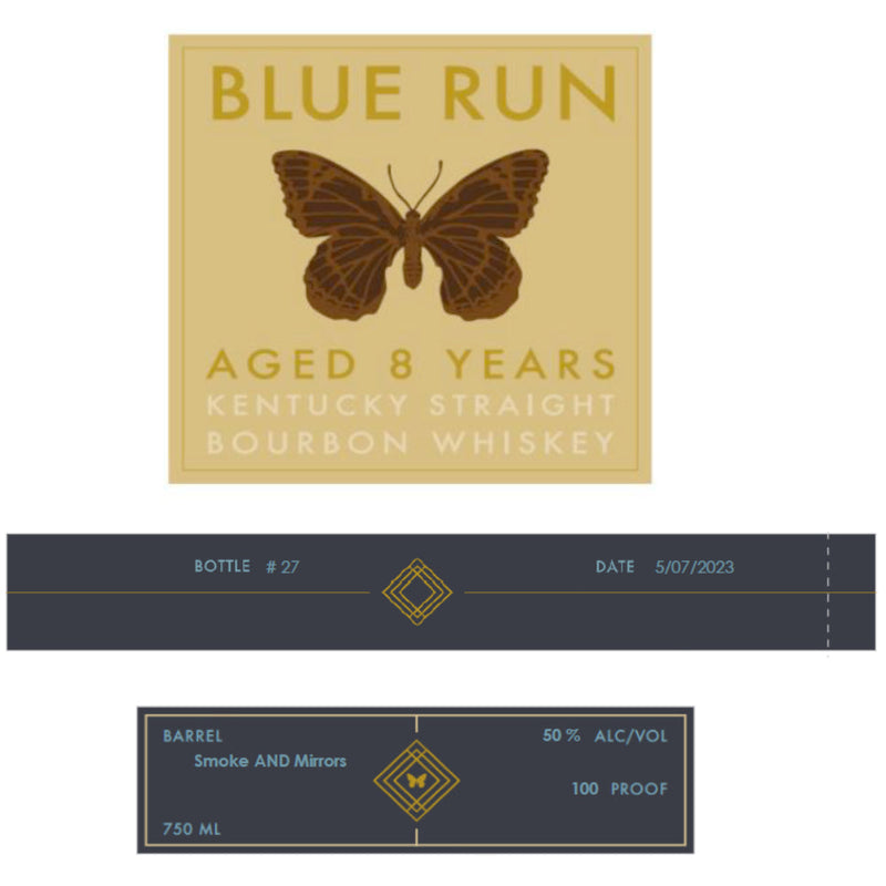 Blue Run 8 Year Old Smoke and Mirrors Straight Bourbon - Goro&