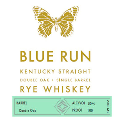 Blue Run Double Oak Single Barrel Rye Whiskey - Goro's Liquor
