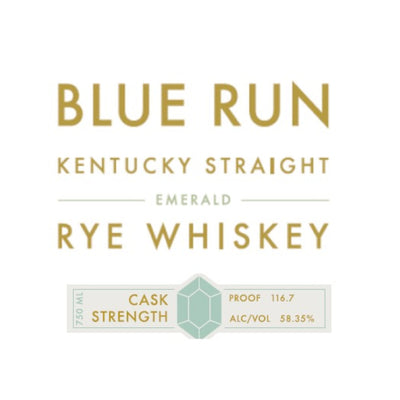 Blue Run Emerald Cask Strength Kentucky Straight Rye Whiskey - Goro's Liquor