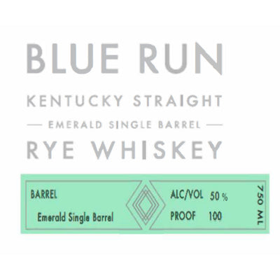 Blue Run Emerald Single Barrel Kentucky Straight Rye Whiskey - Goro's Liquor