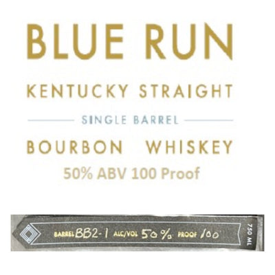 Blue Run Single Barrel Bourbon - Goro's Liquor