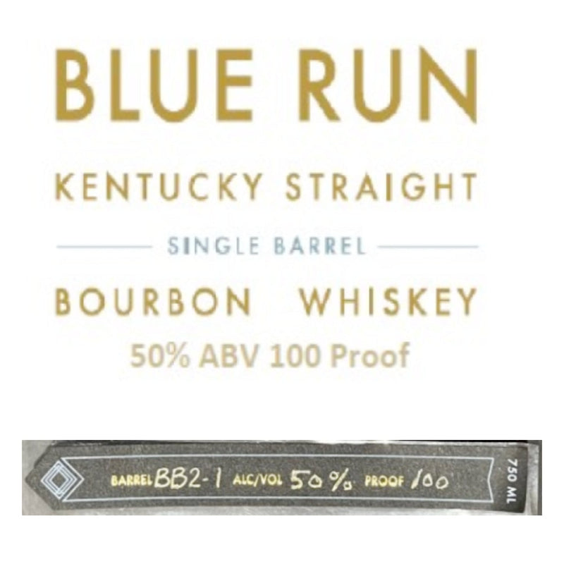 Blue Run Single Barrel Bourbon - Goro&