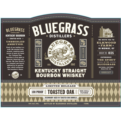 Bluegrass Kentucky Straight Bourbon Toasted Oak - Goro's Liquor