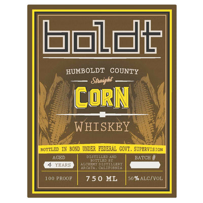 Boldt Humboldt County Straight Corn Whiskey - Goro's Liquor