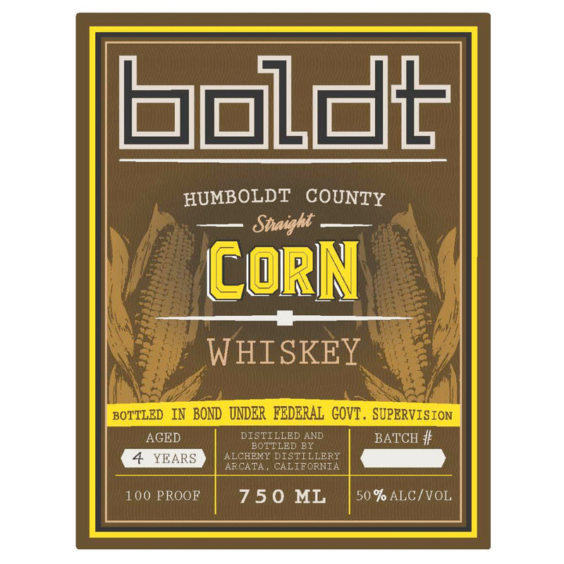 Boldt Humboldt County Straight Corn Whiskey - Goro&