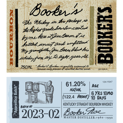 Booker's Bourbon 2023-02 “Apprentice Batch” - Goro's Liquor