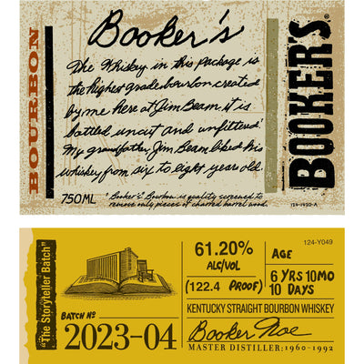 Booker's Bourbon 2023-04 “The Storyteller Batch” - Goro's Liquor