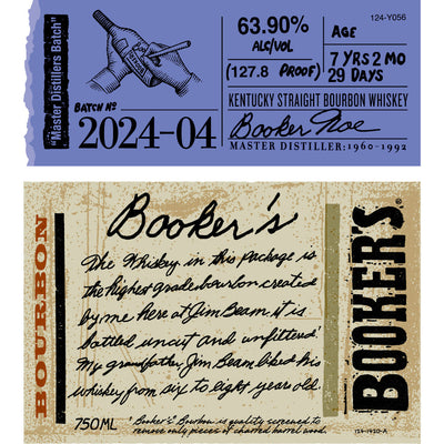 Booker's Bourbon 2024-04 “Master Distiller’s Batch” Bourbon Booker's   