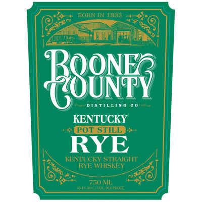 Boone County Kentucky Pot Still Rye Whiskey - Goro's Liquor