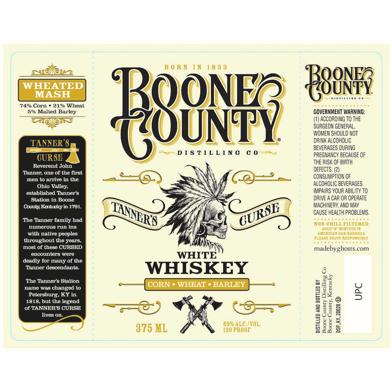 Boone County Tanner’s Curse Wheated Mash White Whiskey - Goro&