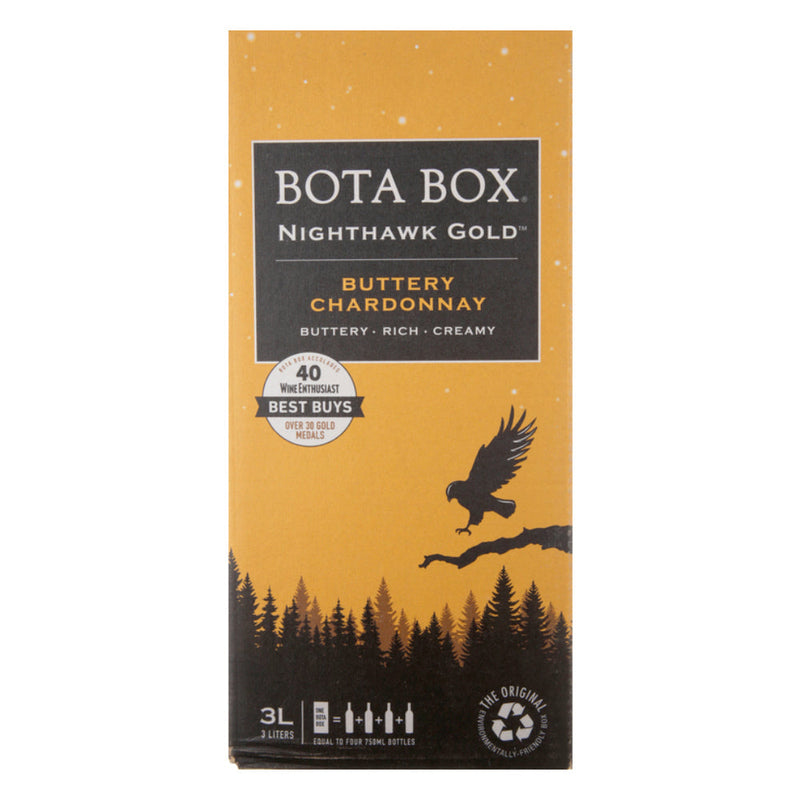 Bota Box Nighthawk Gold Buttery Chardonnay - Goro&