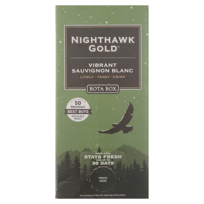 Bota Box Nighthawk Gold Vibrant Sauvignon Blanc - Goro&