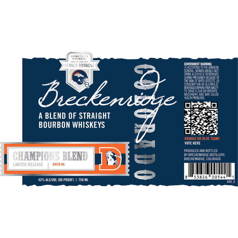 Breckenridge Champions Blend Bourbon - Goro&