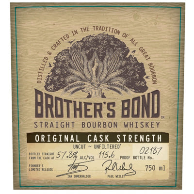 Brother's Bond Cask Strength Bourbon By Ian Somerhalder & Paul Wesley - Goro's Liquor