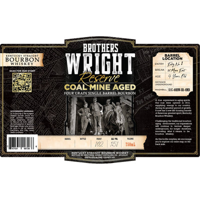 Brothers Wright Reserve Coal Mine Aged Four Grain Bourbon - Goro's Liquor