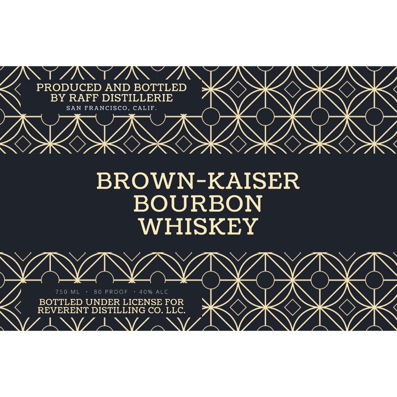 Brown-Kaiser Bourbon Whiskey - Goro&