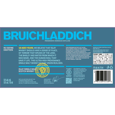 Bruichladdich 18 Year Old Scotch Bruichladdich   