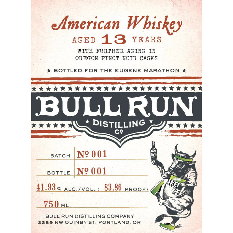 Bull Run Eugene Marathon 13 Year Whiskey - Goro&