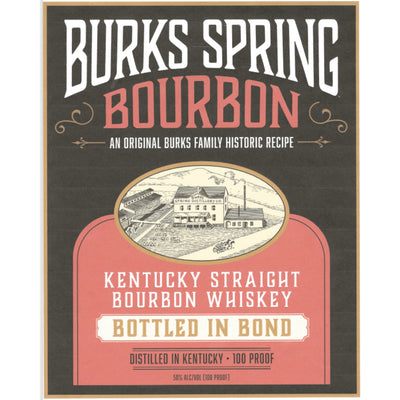 Burks Spring Bottled in Bond Kentucky Straight Bourbon - Goro's Liquor