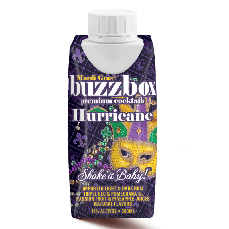 Buzzbox Mardi Gras Hurricane Cocktail 4PK - Goro&