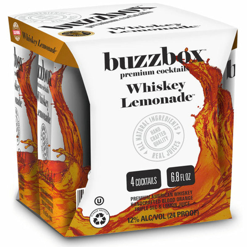 Buzzbox Whiskey Lemonade Cocktail 4PK - Goro&