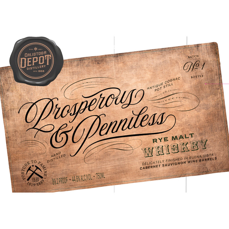 Calistoga Depot Distillery Prosperous & Penniless - Goro&