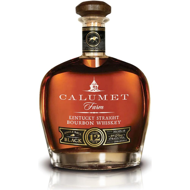 Calumet Farm Single Rack Black 12 Year Old Bourbon Whiskey - Goro&