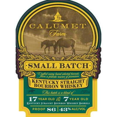 Calumet Farm Small Batch 17 Year Old & 7 Year Old Blended Bourbon Bourbon Calumet Farm   